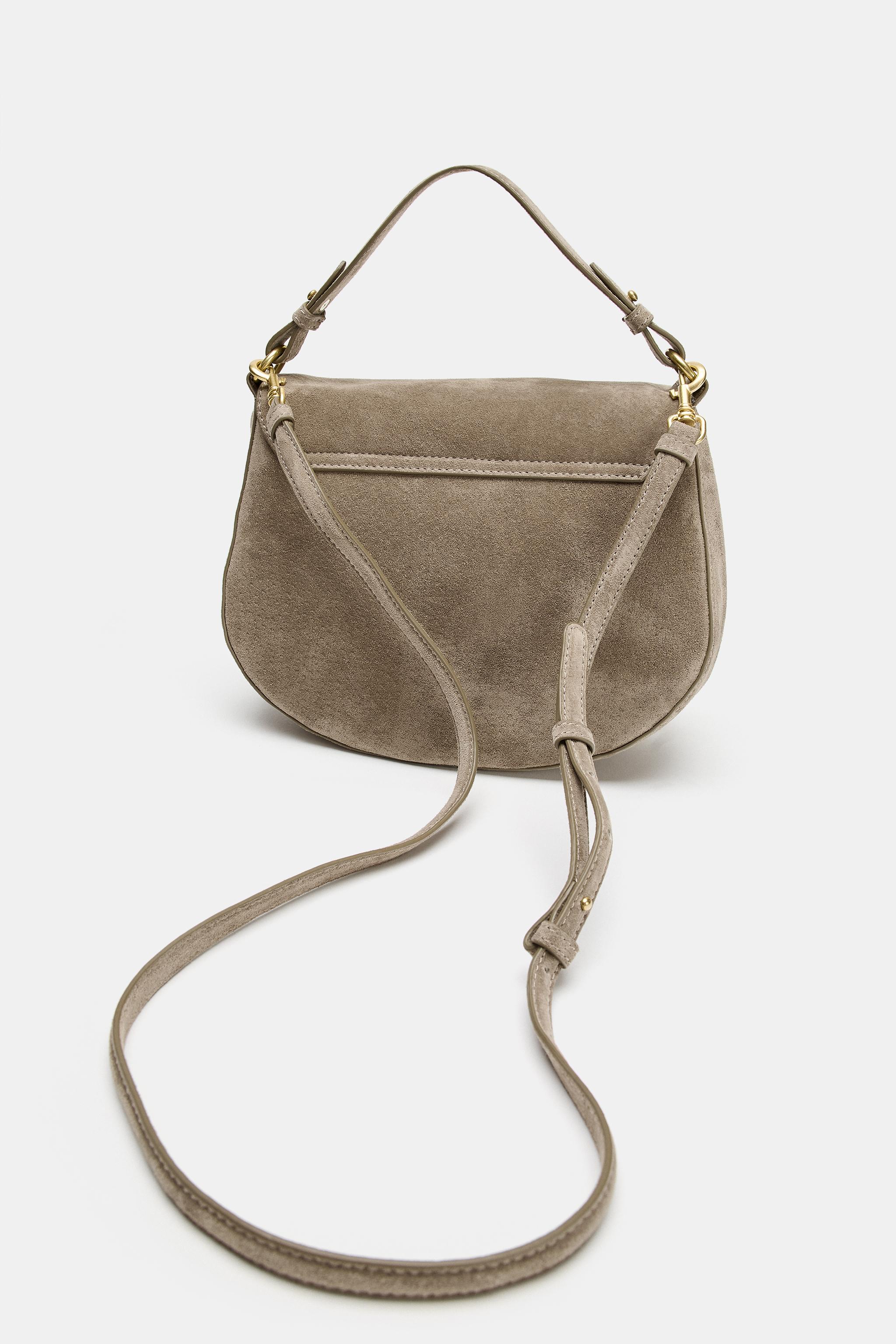 LEATHER FLAP CROSSBODY BAG